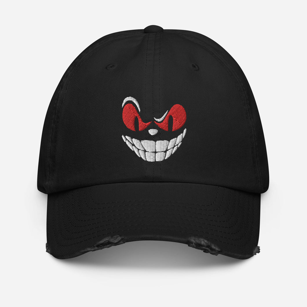 Angry distressed baseball cap