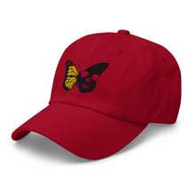 Load image into Gallery viewer, Skull butterfly Dad hat
