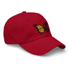 Load image into Gallery viewer, Skull butterfly Dad hat
