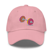 Load image into Gallery viewer, Donut Barbell Dad hat
