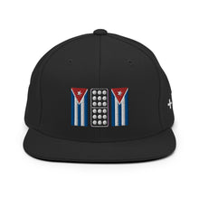 Load image into Gallery viewer, Cuba Double 9 Dominoes Snapback Hat
