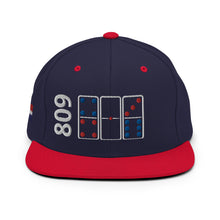 Load image into Gallery viewer, 809 DR Dominoes Trad. Colored Snapback Hat
