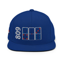 Load image into Gallery viewer, 809 DR Dominoes Trad. Colored Snapback Hat
