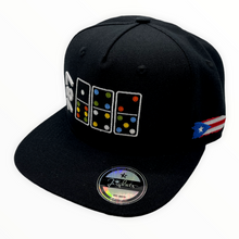 Load image into Gallery viewer, 787 PR Colored Dominoes 5 Panel Snapback Cap
