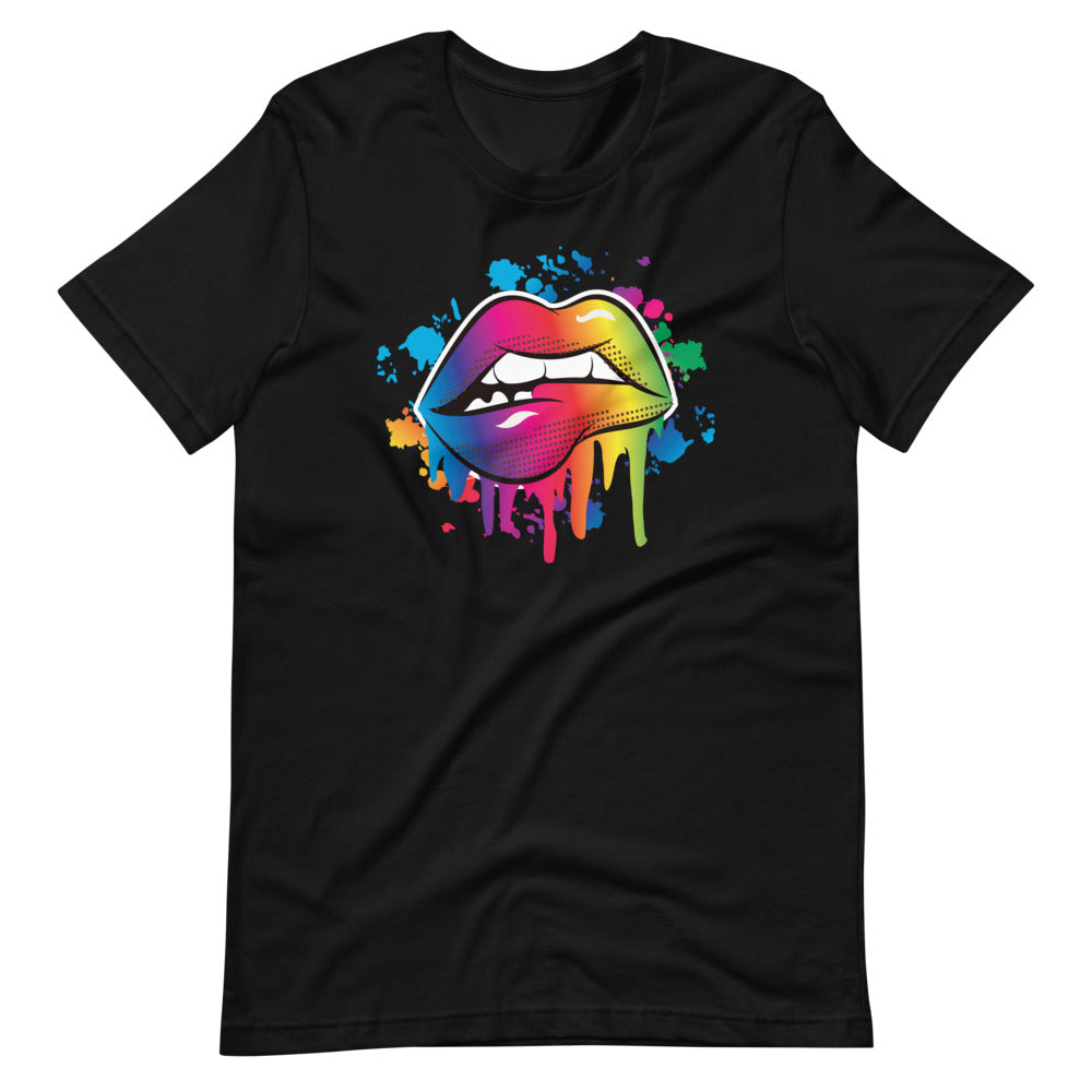 Lip Drip Short-Sleeve Unisex T-Shirt